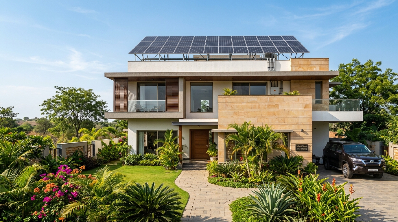 Residential Solar installation in Narmadapuram Madhya Pradesh
